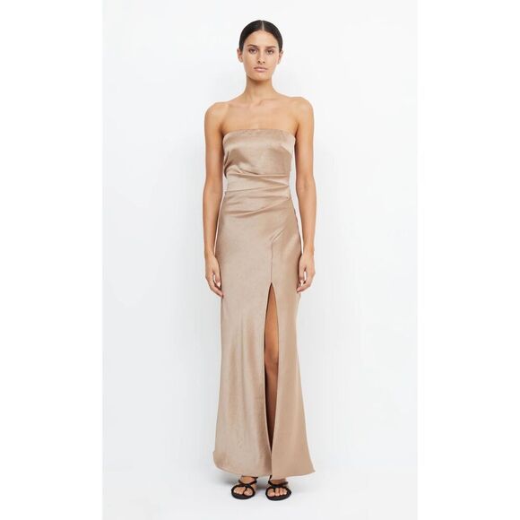 Bec + Bridge The Dreamer Strapless Dress in Golden - Picture 2 of 9
